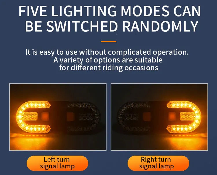 LEDSAFE- Bike Turn Signal Rear Light- Rechargeable & Wireless