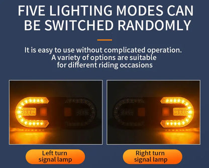 LEDSAFE- Bike Turn Signal Rear Light- Rechargeable & Wireless