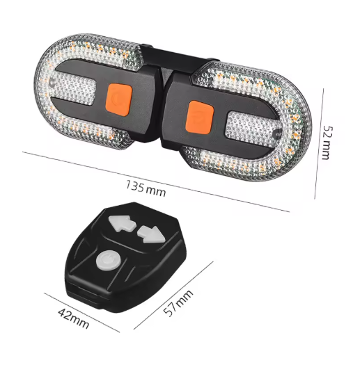 LEDSAFE- Bike Turn Signal Rear Light- Rechargeable & Wireless