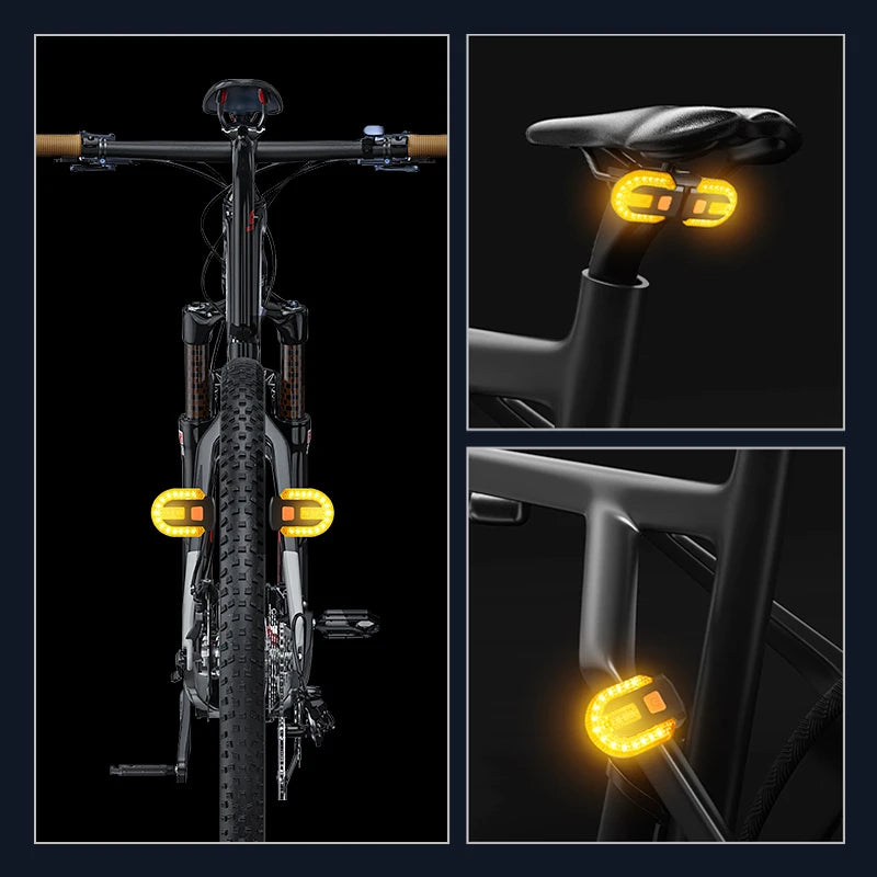 LEDSAFE- Bike Turn Signal Rear Light- Rechargeable & Wireless