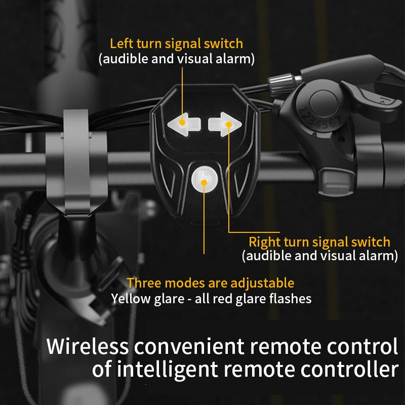 LEDSAFE- Bike Turn Signal Rear Light- Rechargeable & Wireless